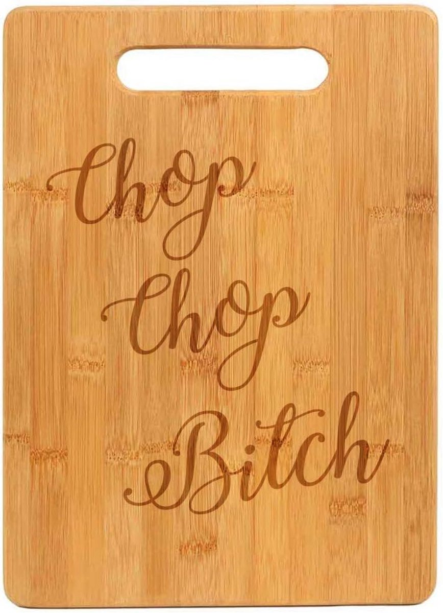 Houten Snijplank met Grappige Opdruk