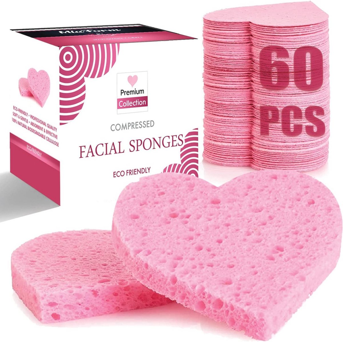 Natuurlijke Gezichtsreinigingssponzen voor Scrubben en Make-up Verwijderen