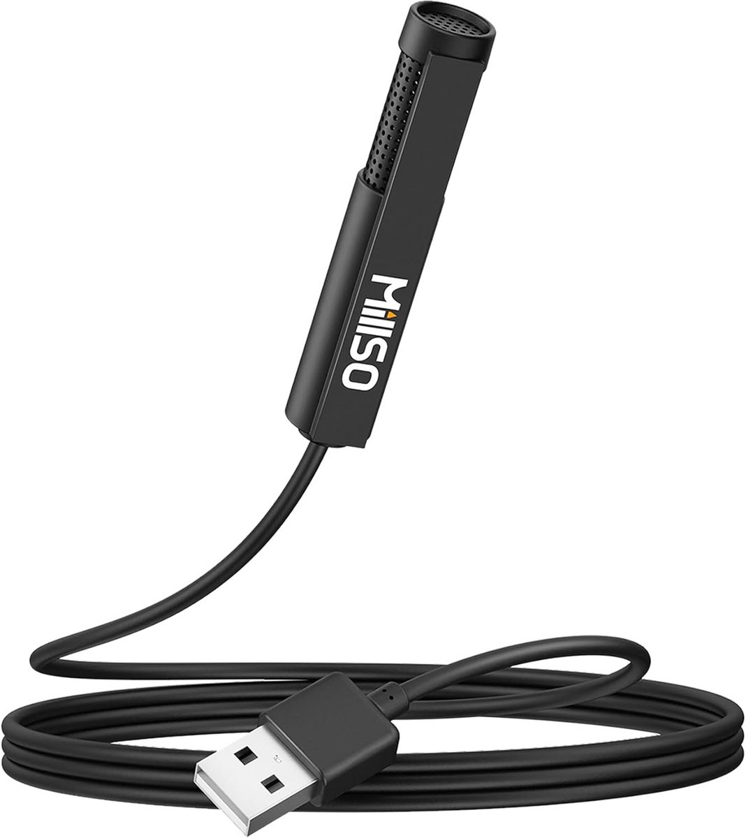 Omnidirectionele USB Condensatormicrofoon voor PC en Laptop - 360 Graden Opname