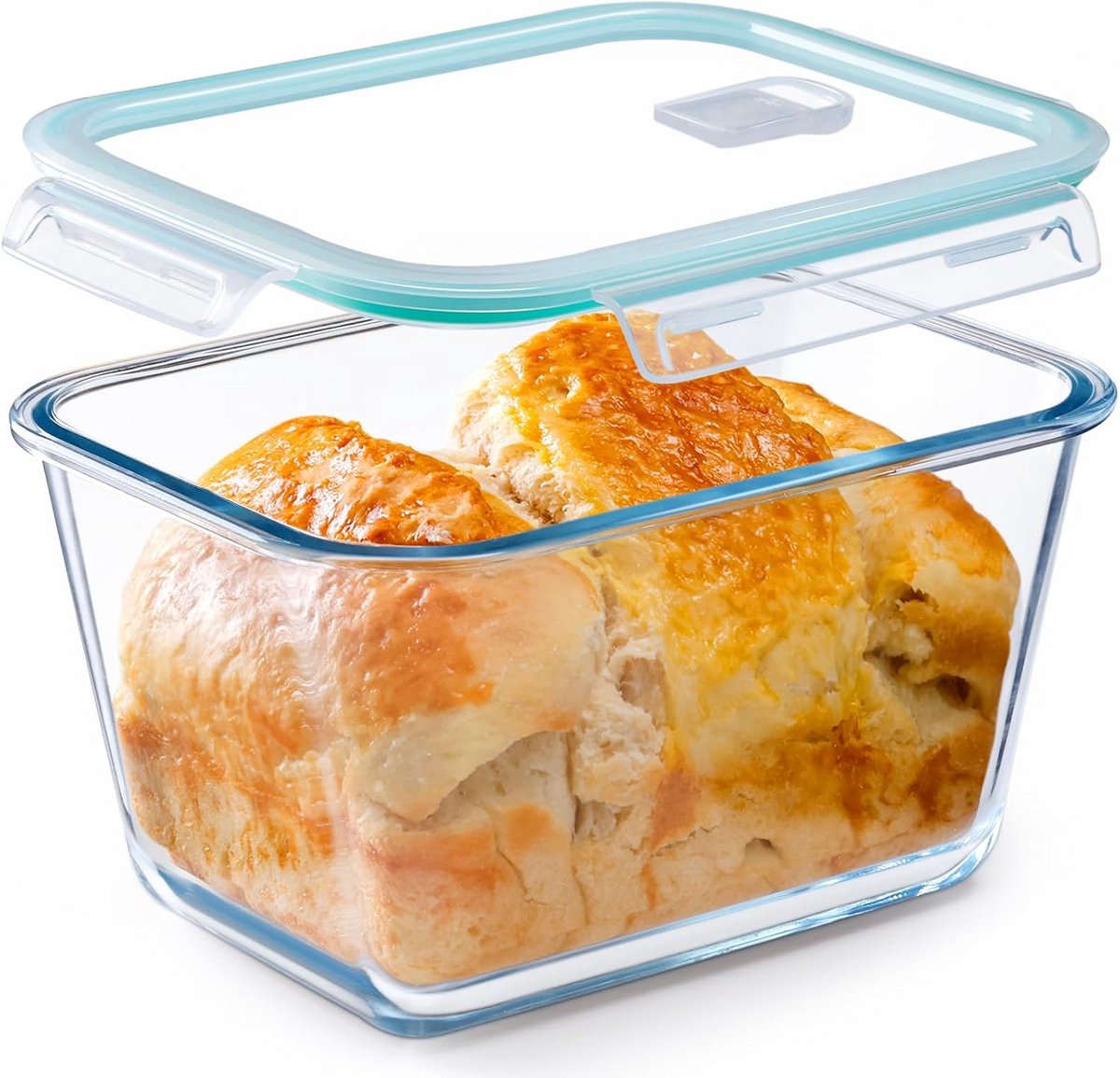 Ovenschaal Rechthoekig van Glas met Deksel 2.6L - Hittebestendig voor Oven en Magnetron