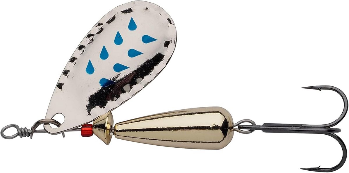 Inline Spinner voor Baars, Snoek en Forel | Laag Zwaartepunt | Lange Werpafstand | Betrouwbare Zwembeweging | Geschikt voor Zoetwater | 4 cm, Zilver