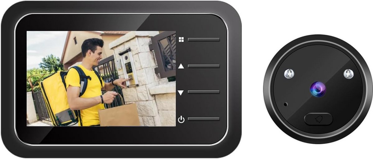 Digitale Deurspion met Camera, 2,4 Inch TFT-LCD Scherm en Nachtzicht