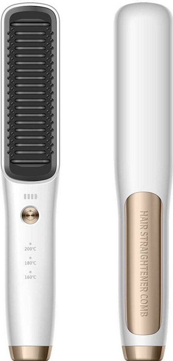 Haarstijltang met bescherming tegen verbranding, warmt op in 30 seconden, heeft 3 temperatuurinstellingen (160-200℃) en schakelt automatisch uit.