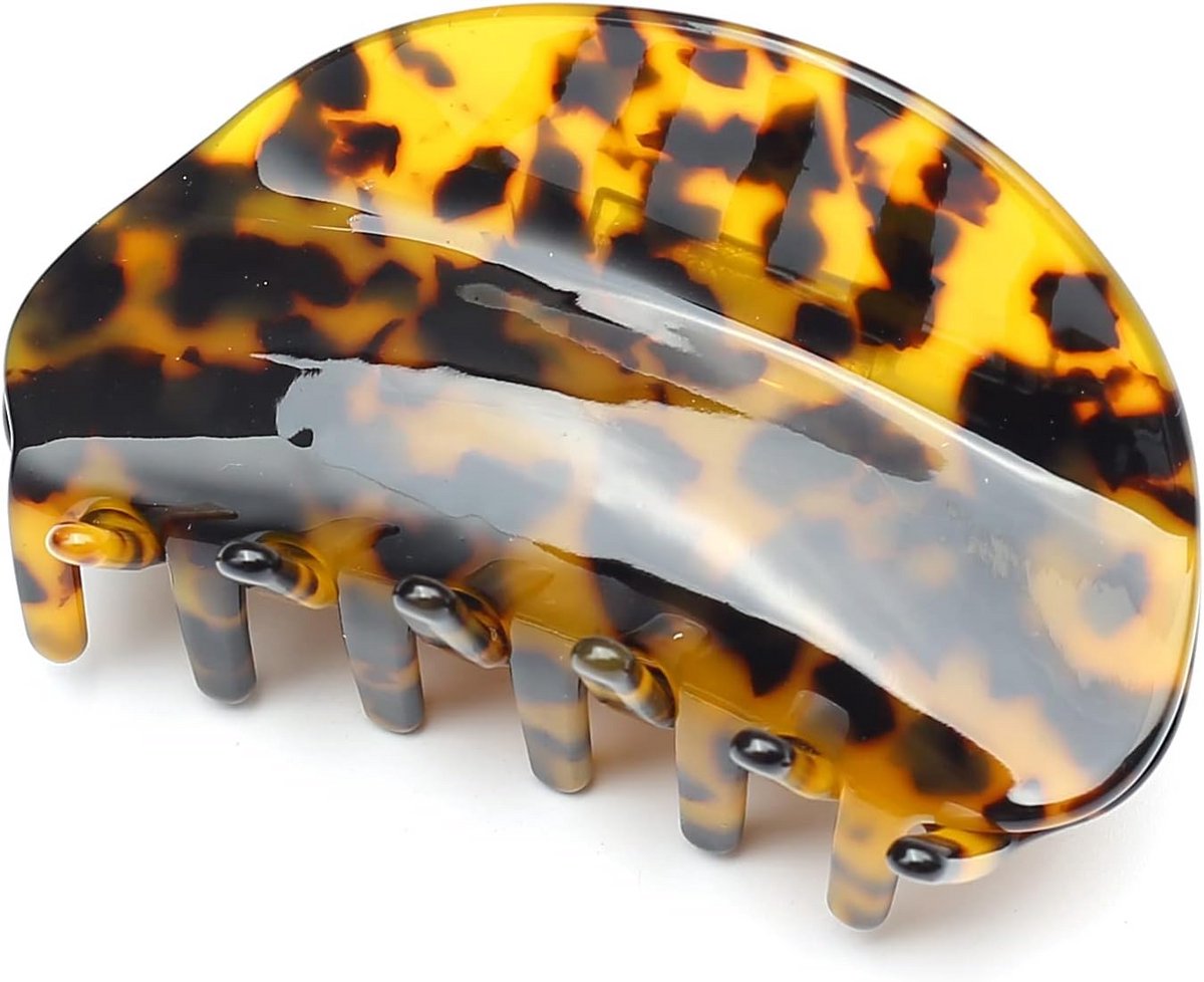 Grote Elegante Schildpad Haarklem Dames - Sterke Haarspeld voor Dik Haar