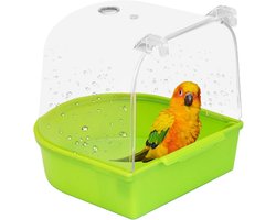 Badhuisje voor Vogelkooi - Hangend Bad voor Kleine Vogels zoals Kanaries, Parkieten en Finch