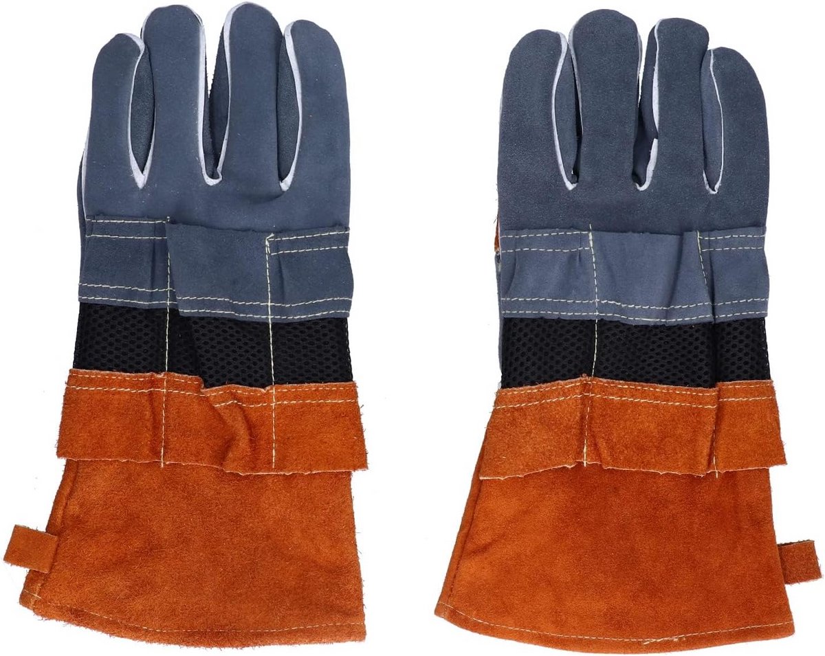 Hittebestendige Handschoenen Leer Hoge Temperatuur Oven Barbecue & Openhaard - Hittebestendig tot 250°C