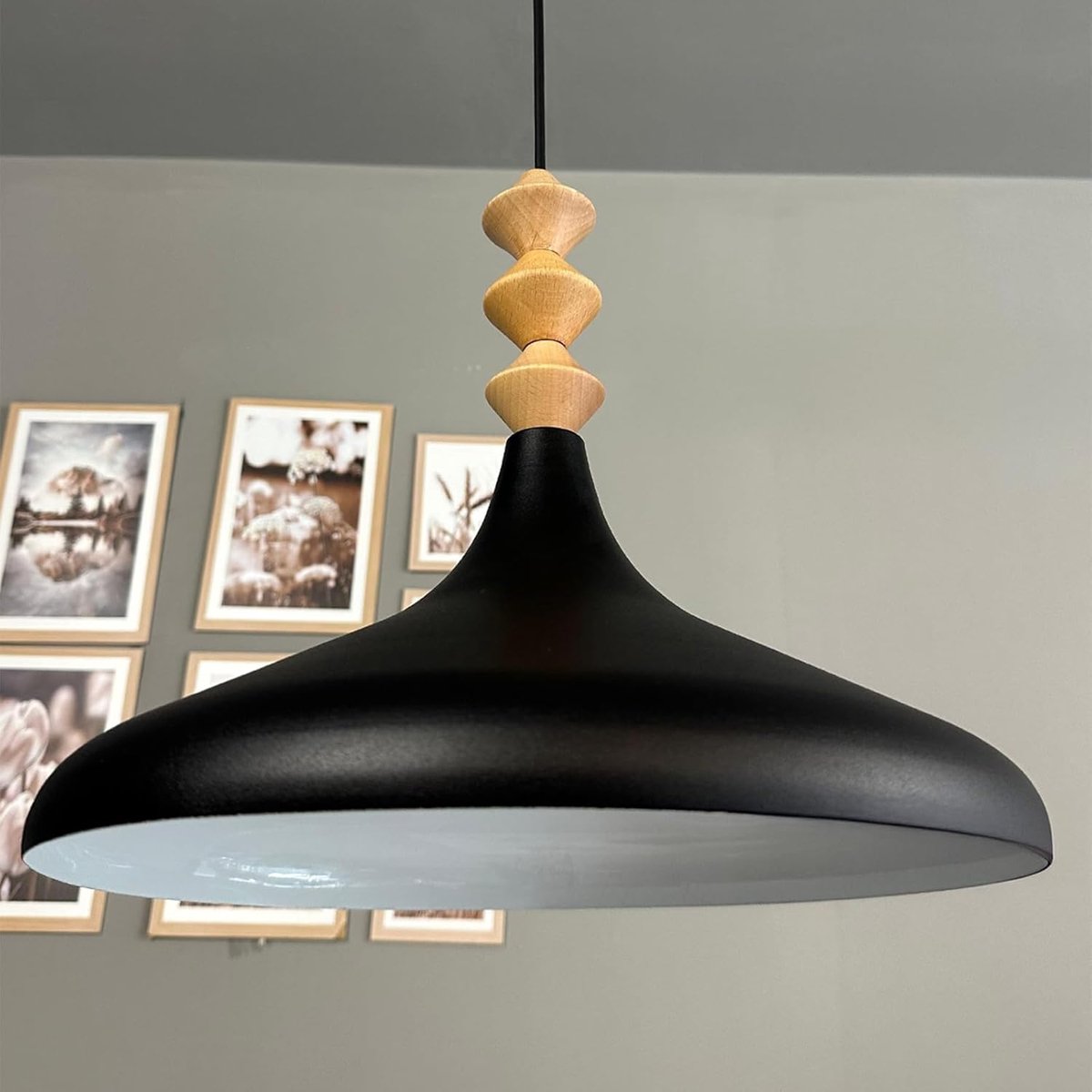 Bamyum Champion Hanglamp Industrieel Metaal Ø35 cm, Vintage Hanglamp, E27 Pendellamp
