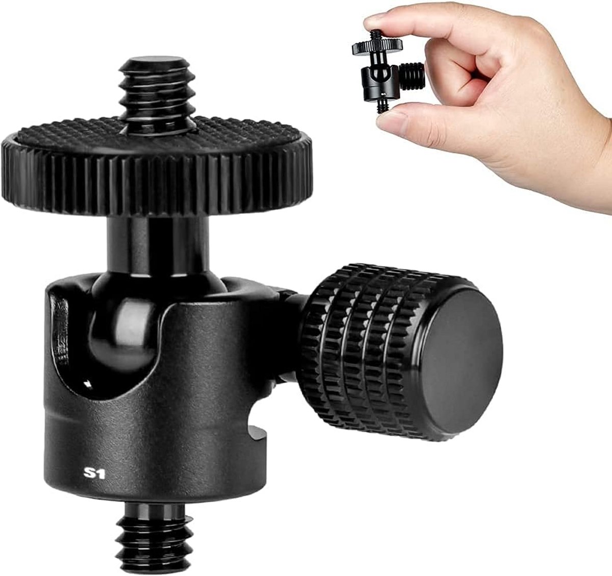 Mini Balhoofd Statief Montage met 1/4 Inch Schroef voor Camera en Accessoires