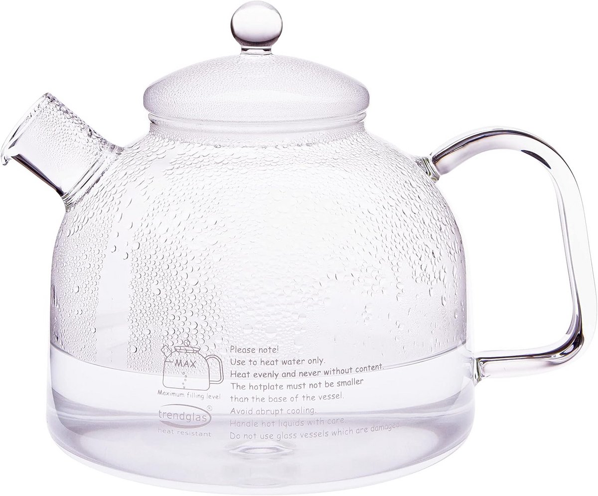 Innovatieve Waterkoker van Borosilicaatglas (1,75L) - Geschikt voor Alle Warmtebronnen