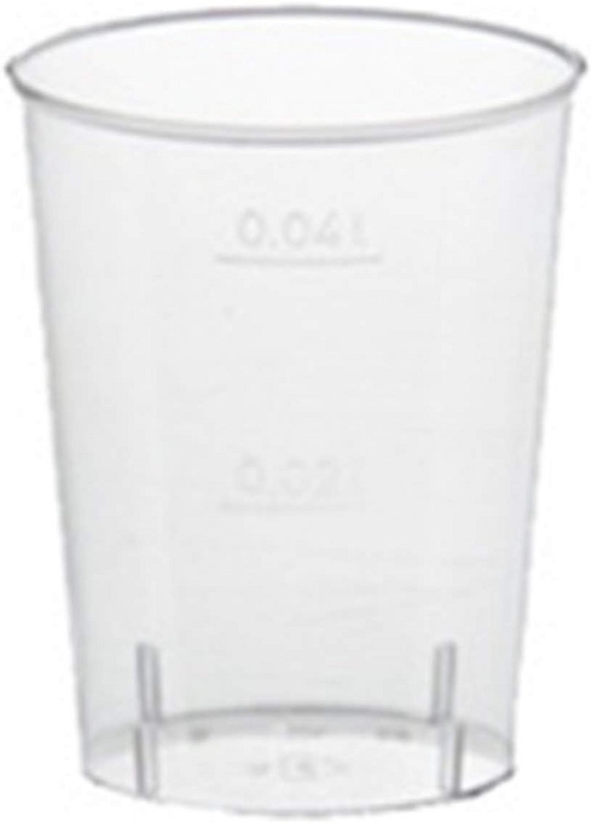 Kunststof Borrelglaasjes 4 cl - 40 stuks - Transparant
