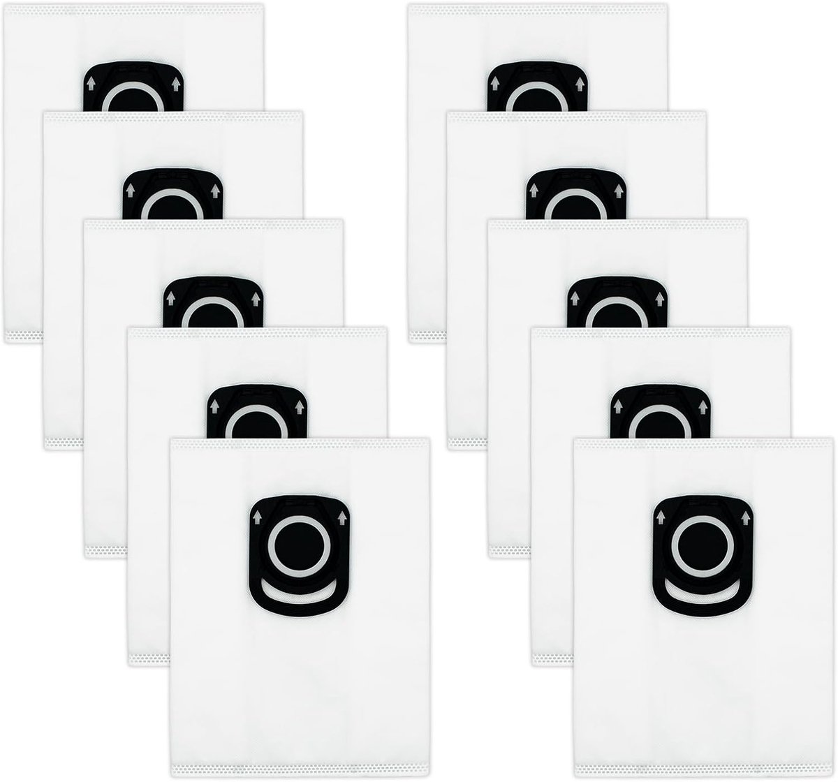 10 stuks Stofzakken - geschikt voor Rowenta Hygiene ZR200540 - ZR200720- RO64xx - RO63xX - RO68xx - RO39x Stofzuiger Filter Hygiëne - zwart
