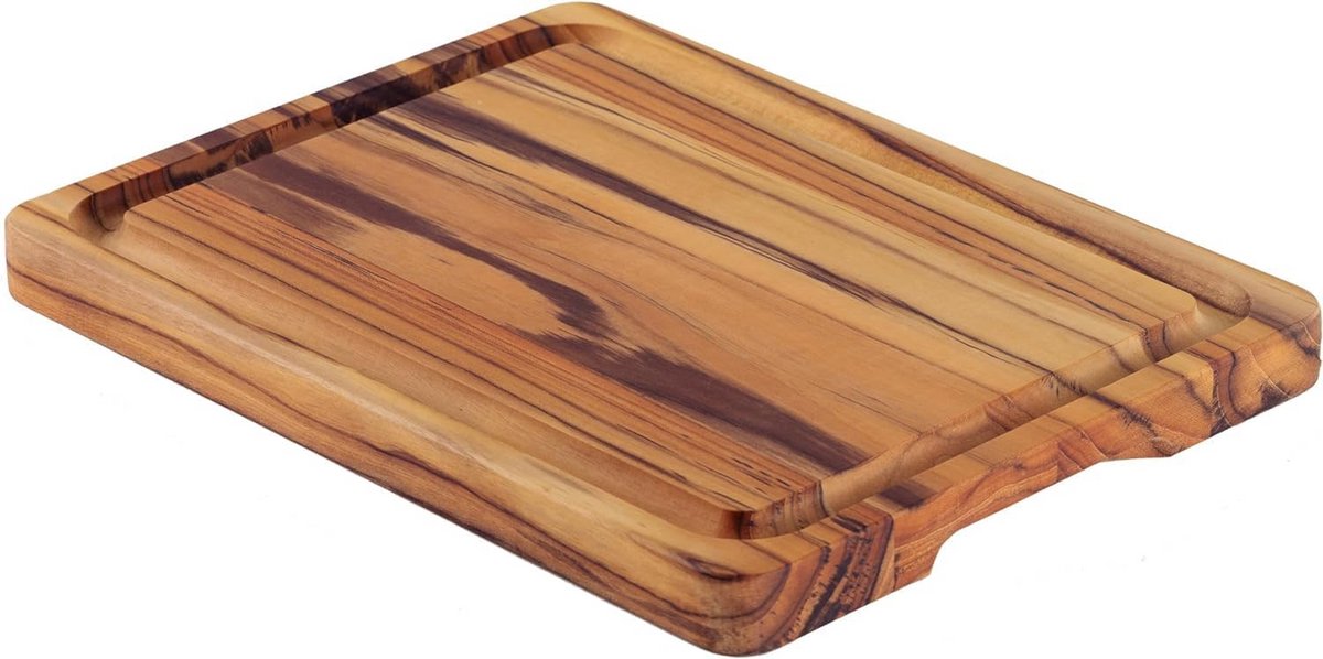 Stevig Teakhouten Slagersblok 40x30x3 cm - Duurzaam Snijplank voor Keuken