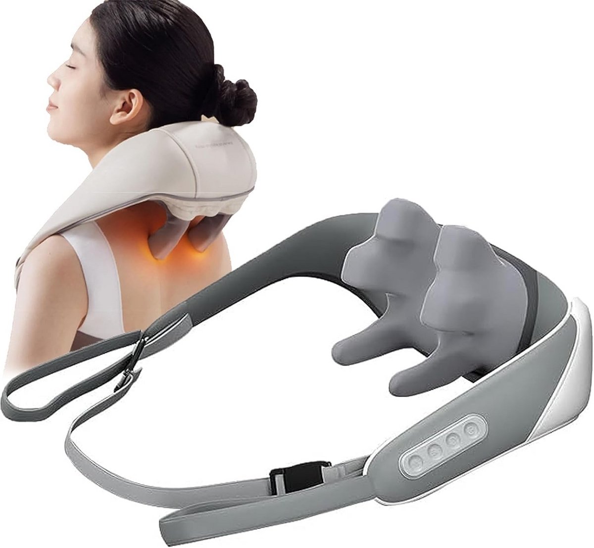 Shiatsu Nek- en Schoudermassager met Warmte voor Spierontspanning