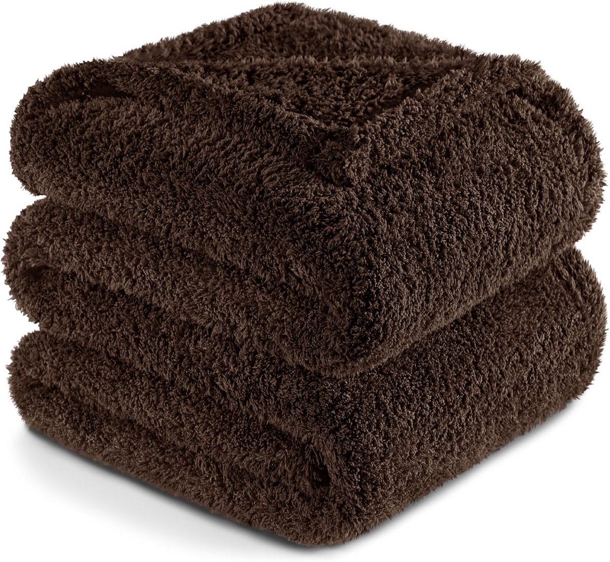 Luxe Fleece Deken Bank en Sofa - Superzacht Warm Woondeken 220x240 cm Bruin
