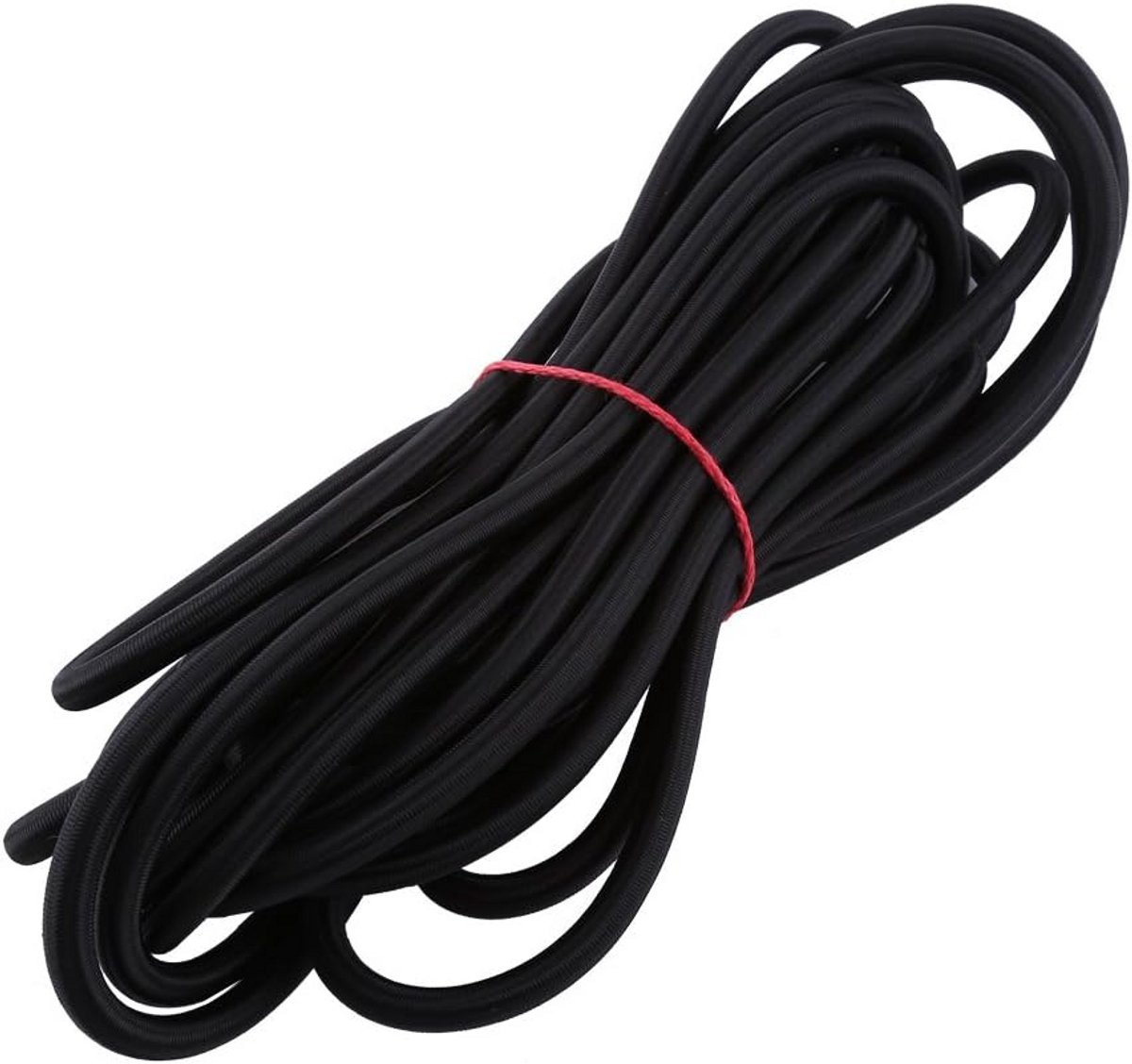 Sterk Elastisch Bungee Touw / Schokkoord - 5mm of 10mm Dik - Voor Knutselen en Bevestiging - Zwart