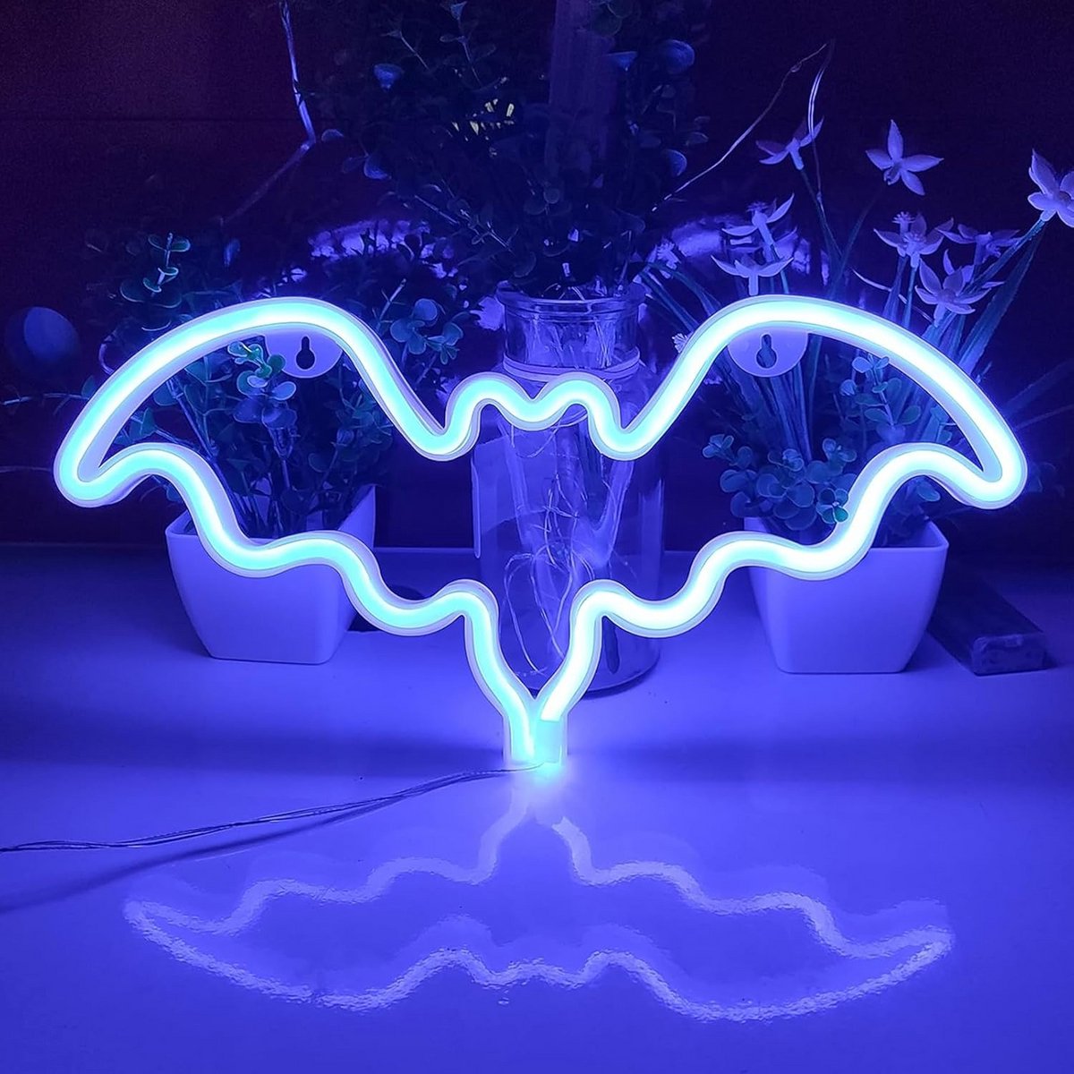 LED Neon Vleermuis Licht - Sfeerverlichting voor Halloween, Feest en Wanddecoratie
