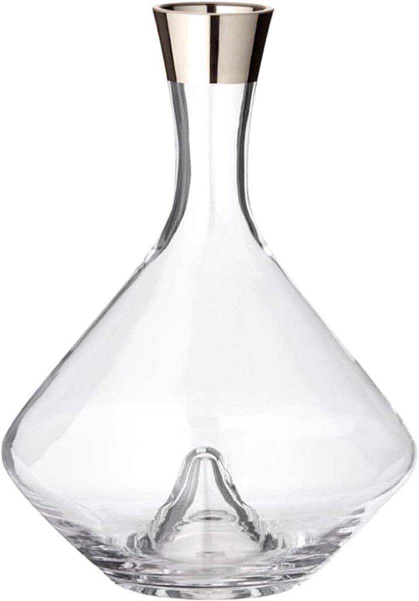 Luxe Platinum Glas Karaf 2,1 Liter voor Water, Sap of Wijn