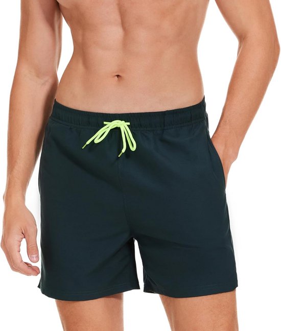 Adorel Heren Zwemshorts - Sneldrogende Strandshorts Met Zak En Mesh Voering