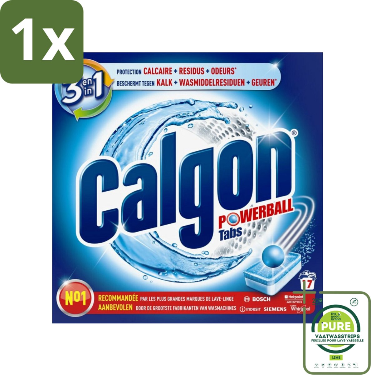 1 x Calgon - Ontkalkingsmiddel - Tegen Kalk, Wasmiddelresiduen & Geuren - 17 Tabletten - Wasmachine Ontkalken - Wasmachine Reiniging - Wasmiddel Residu - Wasmachine Onderhoud - Wasmachine Tabletten