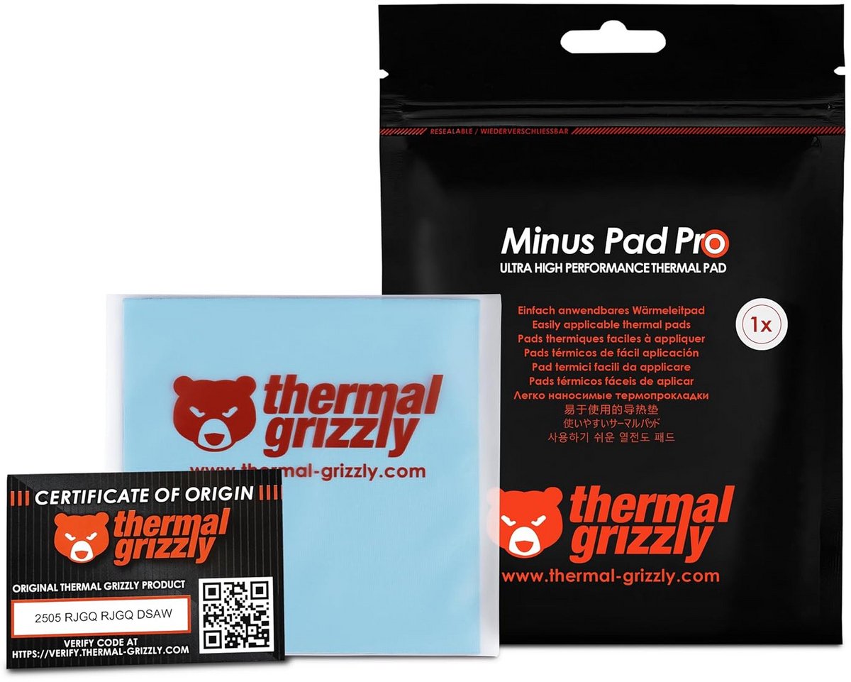 Thermische Interface Pad 100x100mm - Elektrisch Niet-Geleidend Hoge Warmtegeleiding voor SSD, GPU en Elektronica