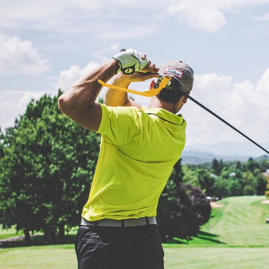 4 stuks - Golfswingcorrector - Corrector voor de armhoek tijdens de golfswing - Golftrainingsmateriaal - Geel - Hulpmiddel voor polsbeweging tijdens golftraining - Corrigeert de swinghouding van Merkloos — afbeelding 5