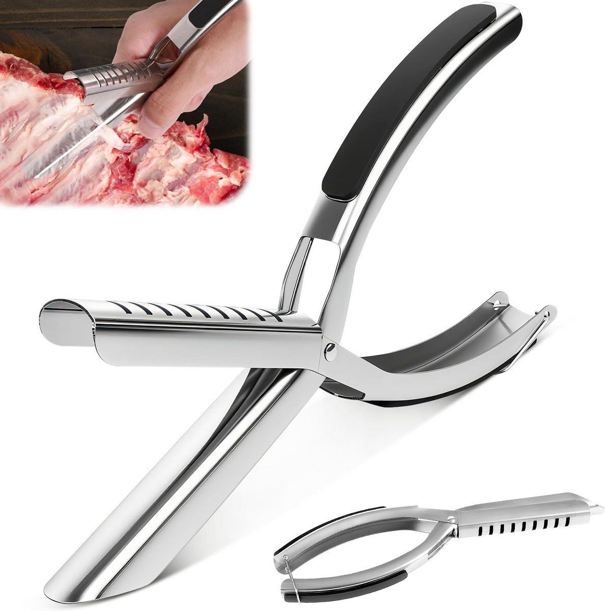 Membraanverwijderaar RVS - Professioneel Gereedschap voor Ribben Voorbereiden voor BBQ