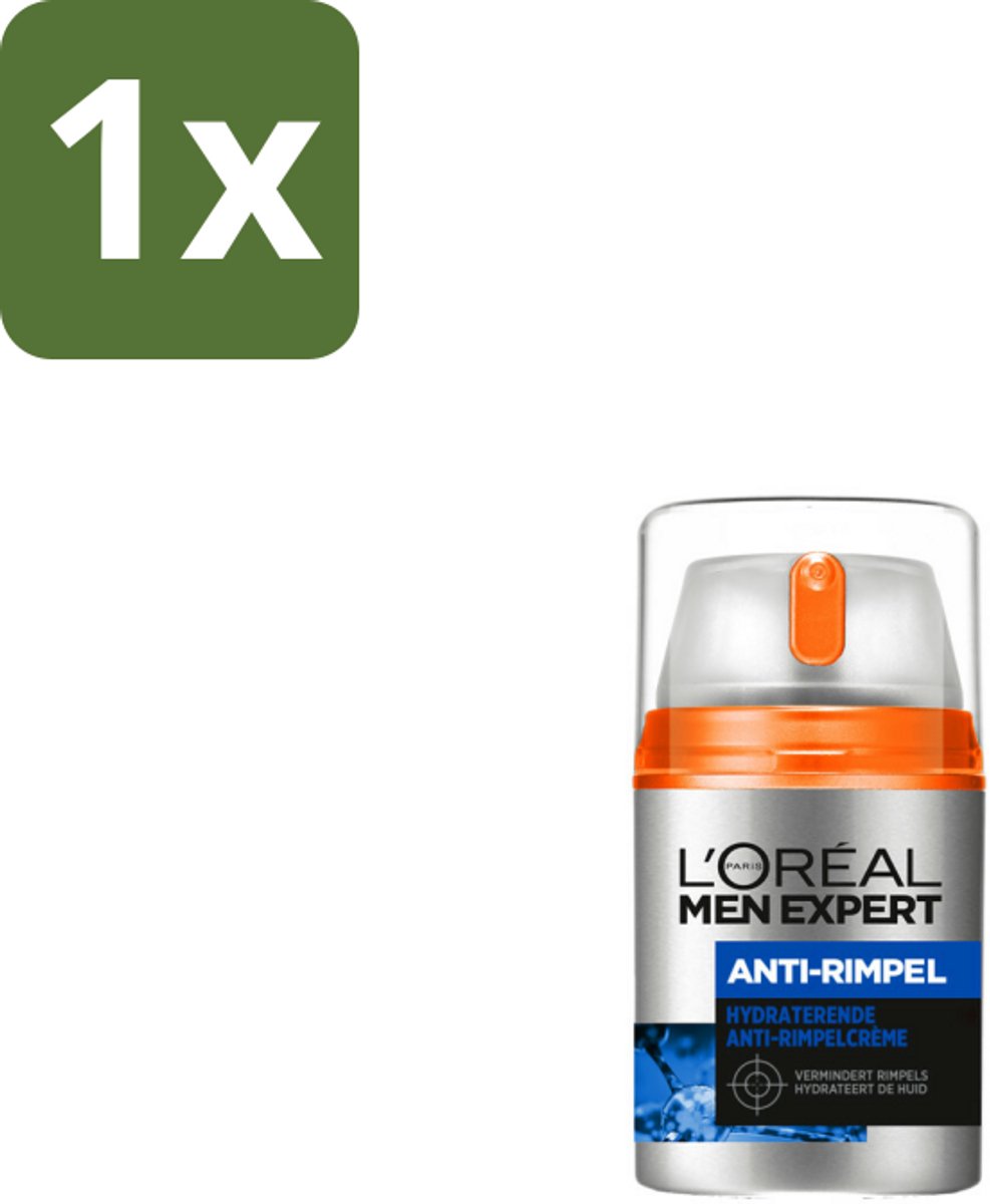 1 x L'Oréal Men Expert Stop Rimpels Dagcrème 50 ml - Anti-rimpel Crème - Stop Rimpels - Anti-aging Crème - Huidveroudering - Boswelox