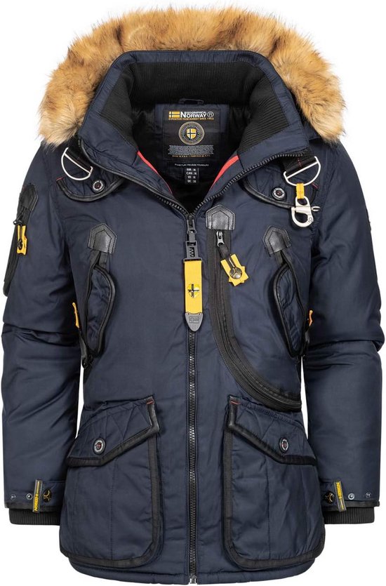 BININBOX Warme parka van katoen met capuchon voor heren, winter, Groen