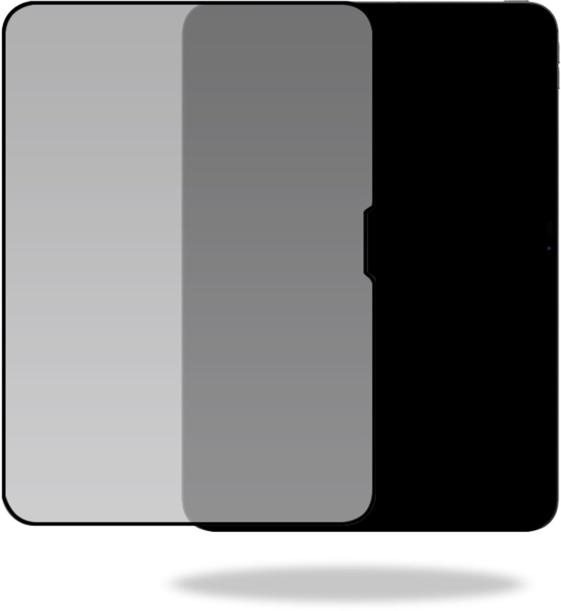 Mobilize Screenprotector geschikt voor Apple iPad Pro 11 Inch (2025) Glazen | Mobilize Screenprotector Privacy - Case Friendly - Zwart
