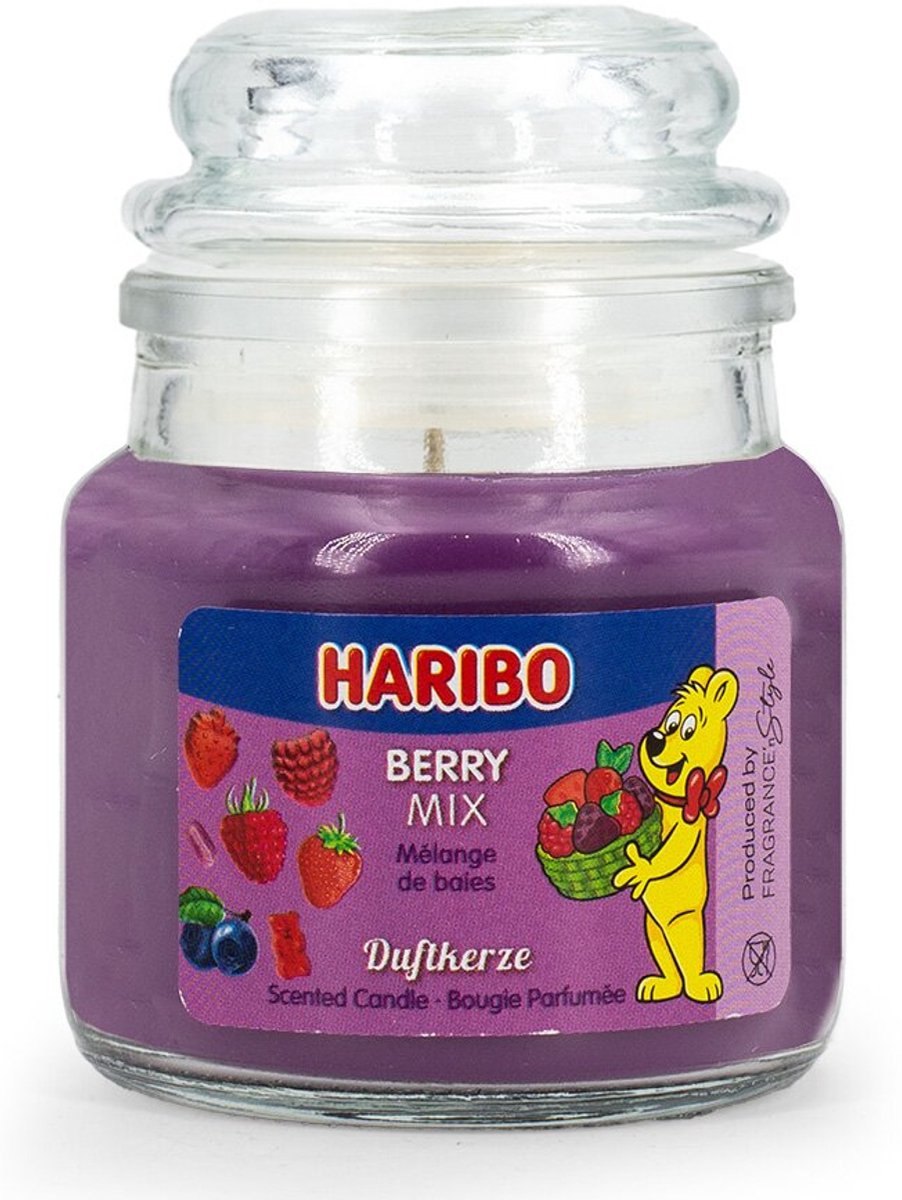 Haribo Berry Mix 85grams kaarsje