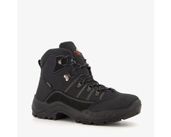 Mountain Peak leren heren wandelschoenen zwart - Maat 43 - Uitneembare zool