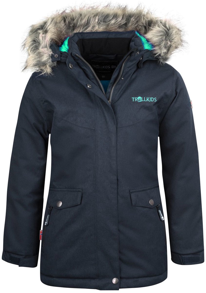 Trollkids Oslo Xt Jas Zwart 104 cm Meisjes