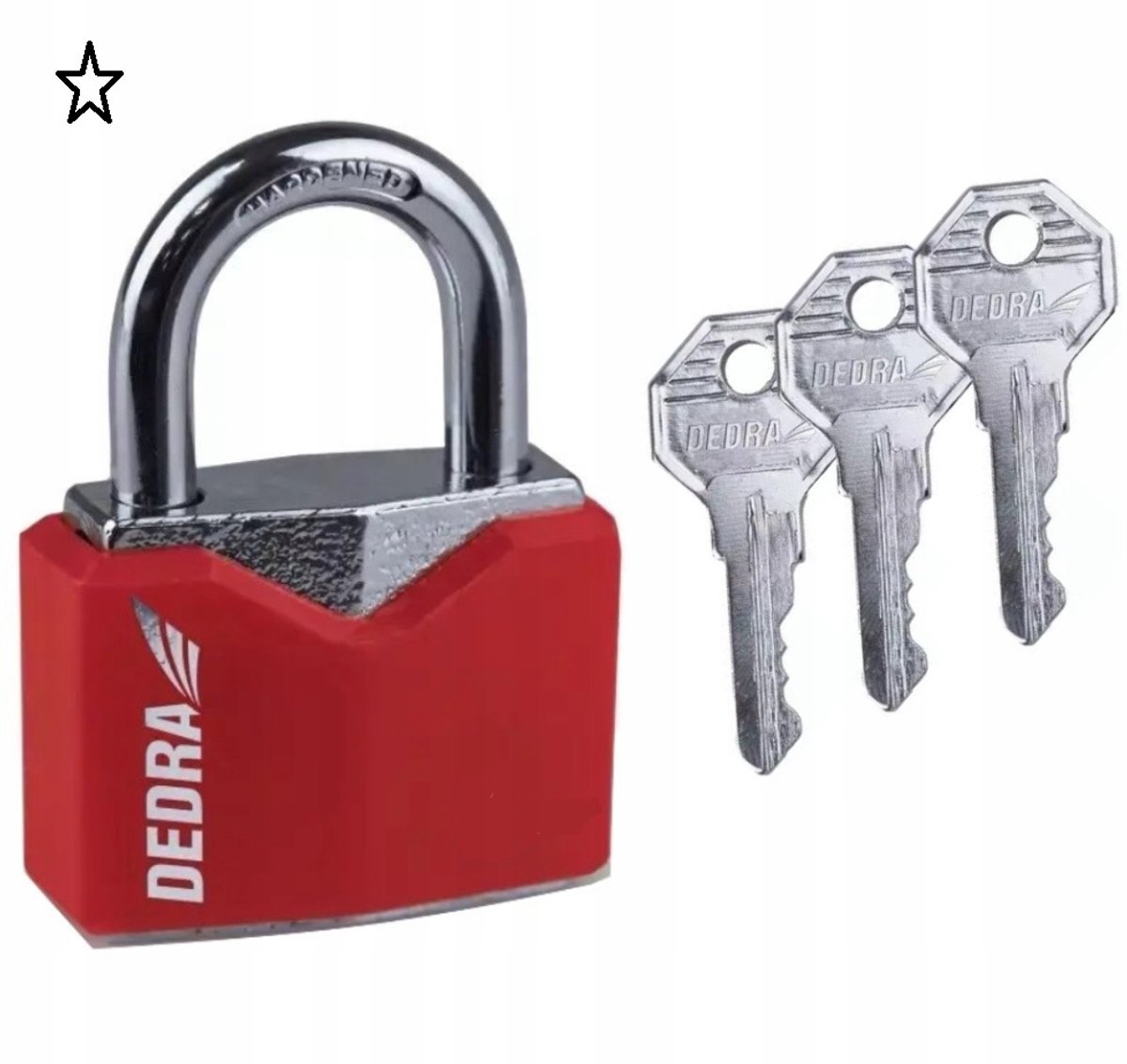Gietijzeren Hangslot met Beveiligde Behuizing 50mm - 3 Sleutels