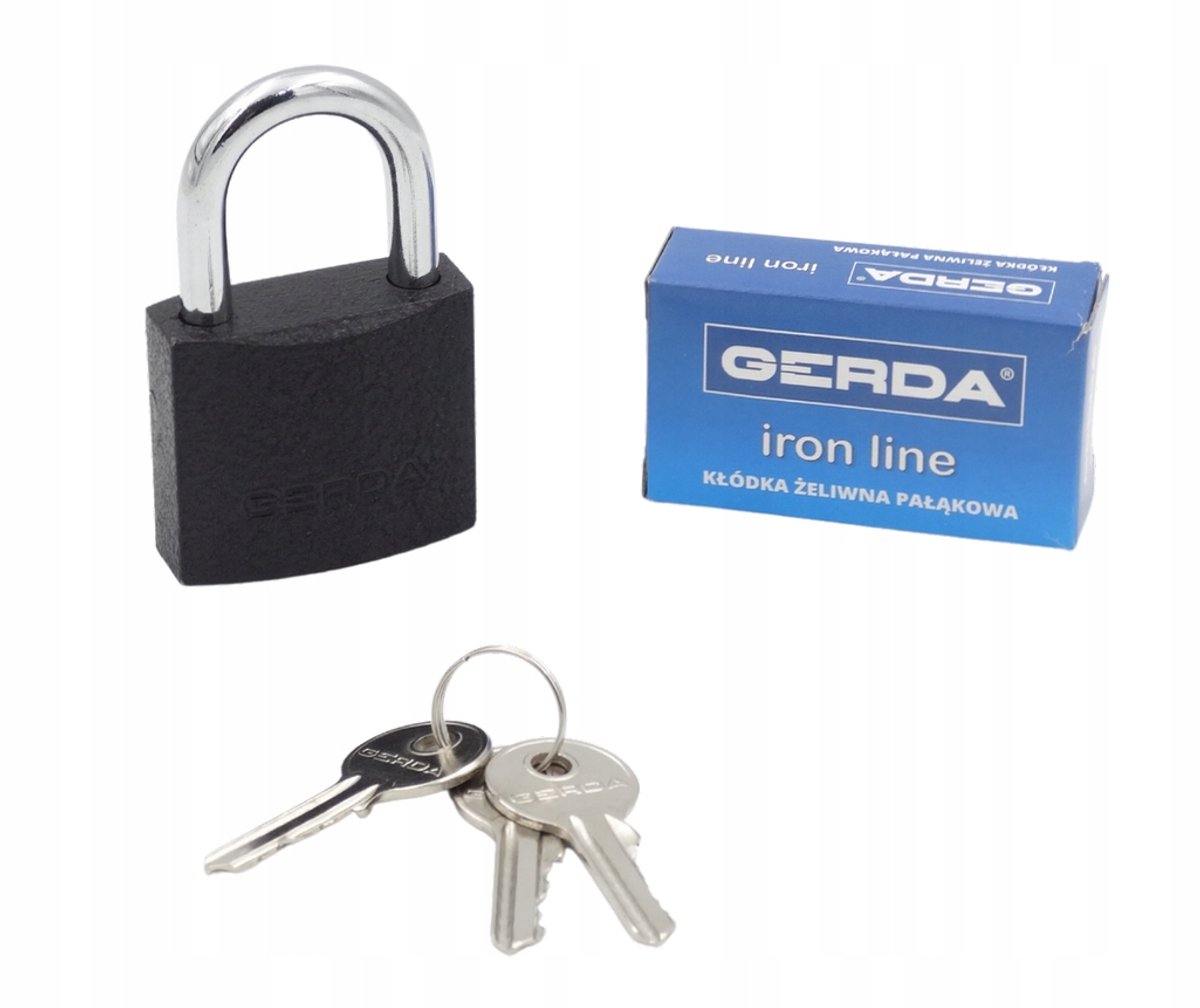 Gerda IJzeren Hangslot 60mm - Afsluitbaar zonder sleutel