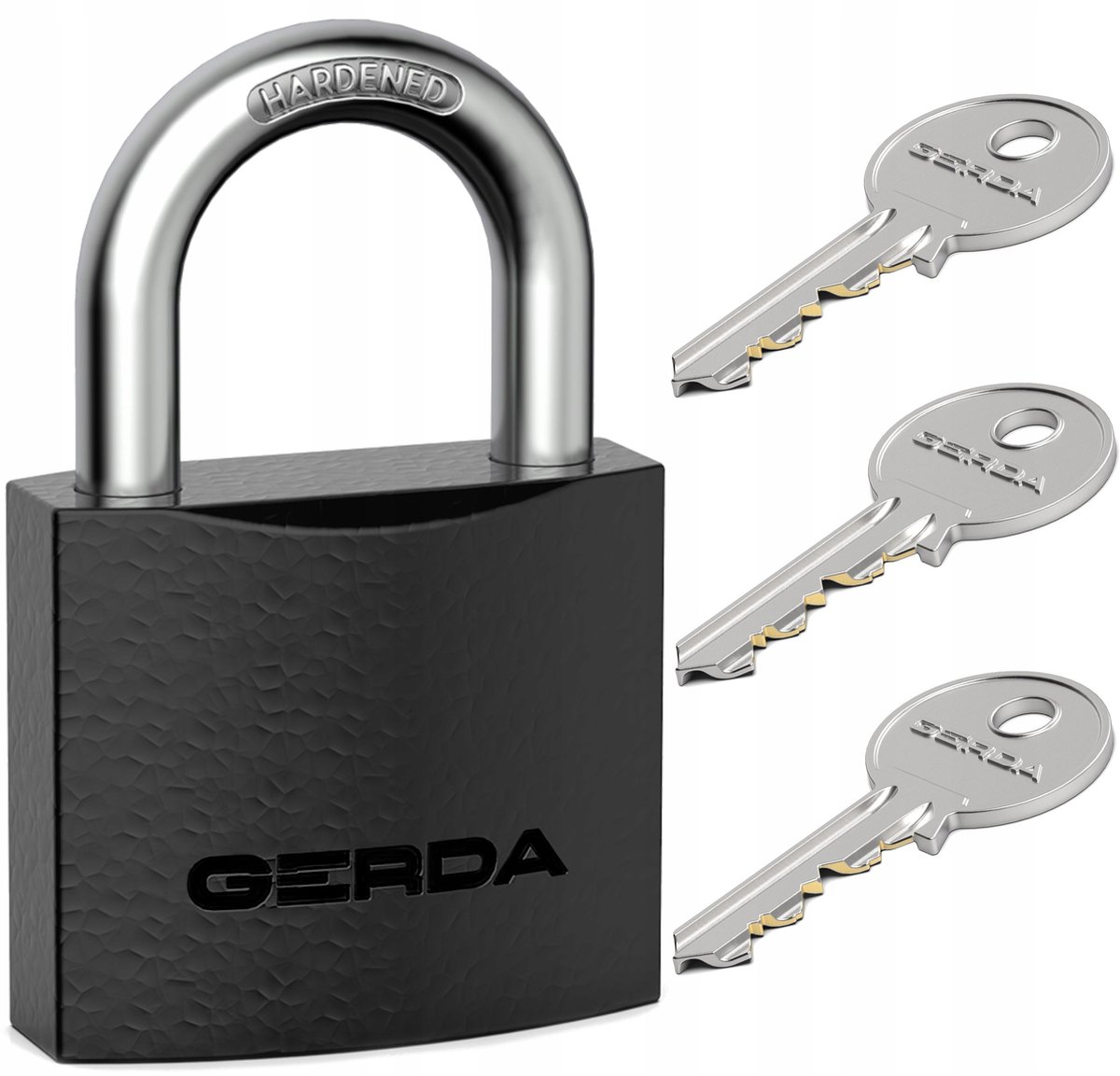 Gerda KZZS S60 Gietijzeren Hangslot met 3 Sleutels