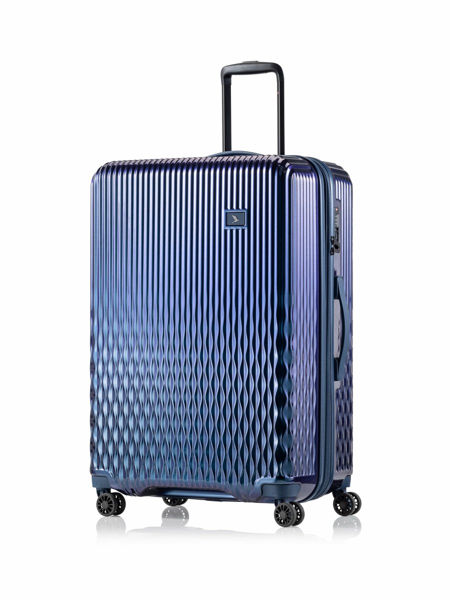 Pack Easy Flow 4 wielen Trolley L 75 cm met uitbreidingsplooi - Harde bagage - TSA slot - moroccan blau
