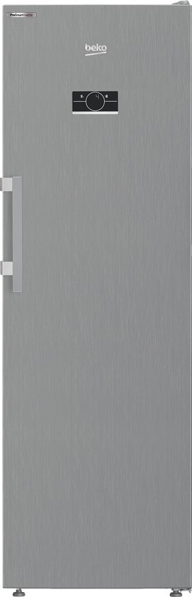 Beko koelkast 365L No Frost, energieklasse C, 35 dB, SN-T, roestvrijstaal, LED display, vrijstaand