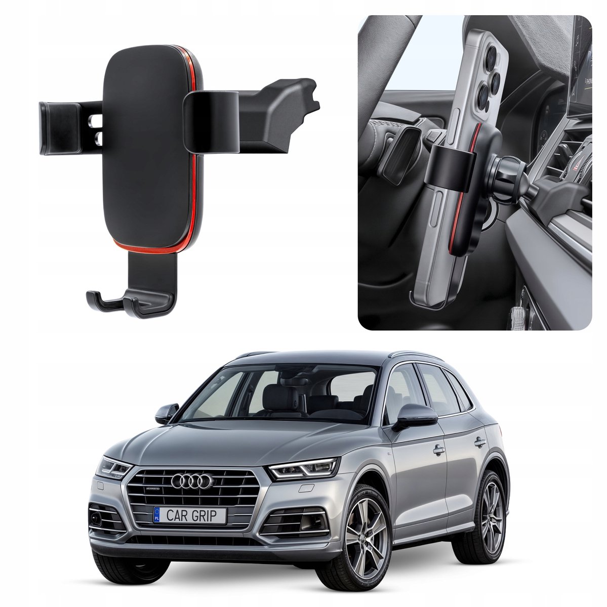 Premium Zwaartekracht Telefoonhouder Audi Q5 FY (2017-)