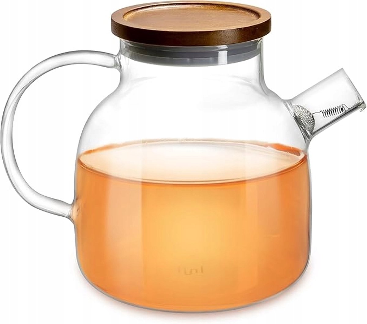 Glazen theepot 1400ml met roestvrijstalen filter - Elegant en hittebestendig