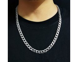 VANDAAG VERZONDEN - Ketting - Heren Ketting - Roestvrijstalen Ketting - Stoere Ketting - Grote Schakels Ketting - Mode Ketting Mannen - Casual Ketting Heren - Duurzame Ketting - Fashion Ketting Mannen - Statement Ketting - Schakelketting Heren