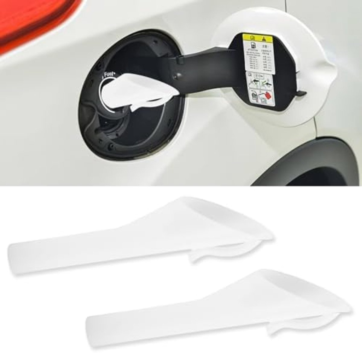 Set van 2 universele brandstoftrechters voor voertuigen