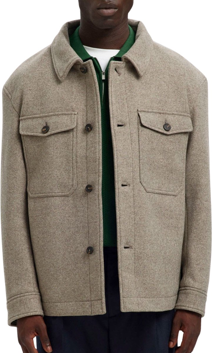 Selected Mitch Wool Blend Jas Heren - Maat XXL