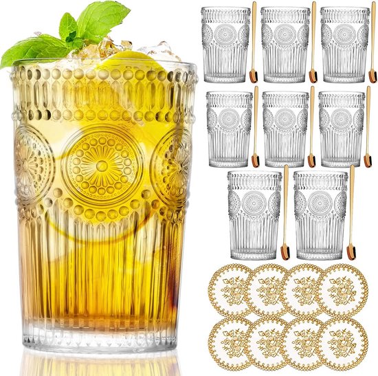 Drinkglazen vintage 2 stuks - 'T Olde Gre-j