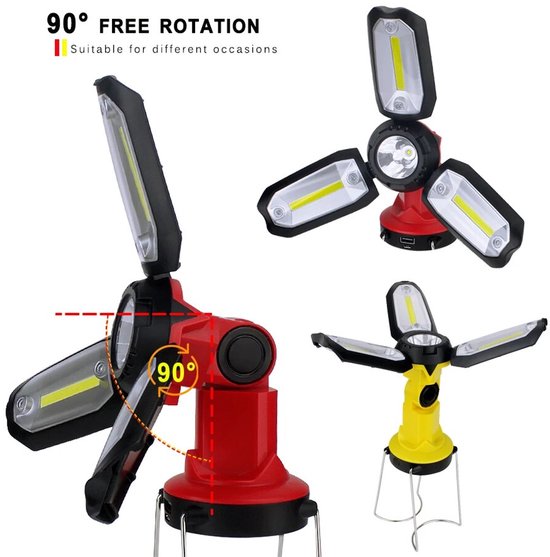 Multifunctionele campinglantaarn 10000mAh oplaadbaar - campinglamp 750 lumen - opvouwbaar - 8 lichtstanden - IPX5 waterdicht - LED-lantaarn voor tenten outdoor — afbeelding 2