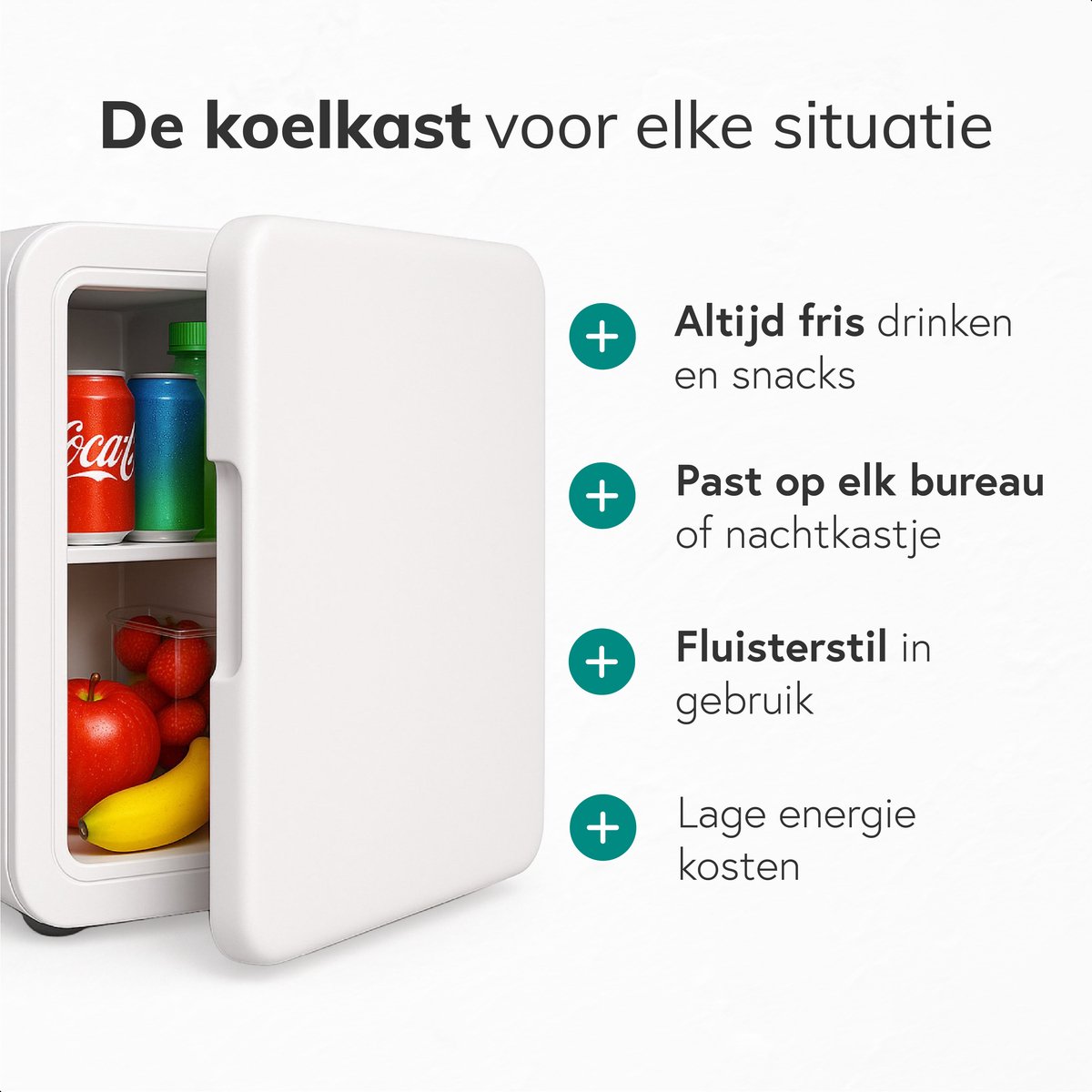 FOHERE Mini-koelkast, 5 liter, mini-koelkast voor cosmetica, dranken, 220 V AC/12 V DC, kleine koelkast voor slaapkamer, kantoor, slaapzaal, auto (groen