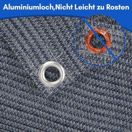 HDPE Campingtapijt Waterdoorlatend 250x500cm Blauwgrijs 13 Grondpennen Opbergtas — afbeelding 4