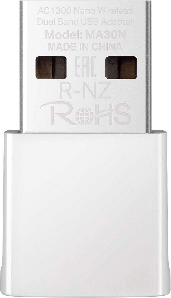 Dual Band WiFi USB Adapter AC1300 Mbps - Nano Netwerkkaart voor PC en Laptop