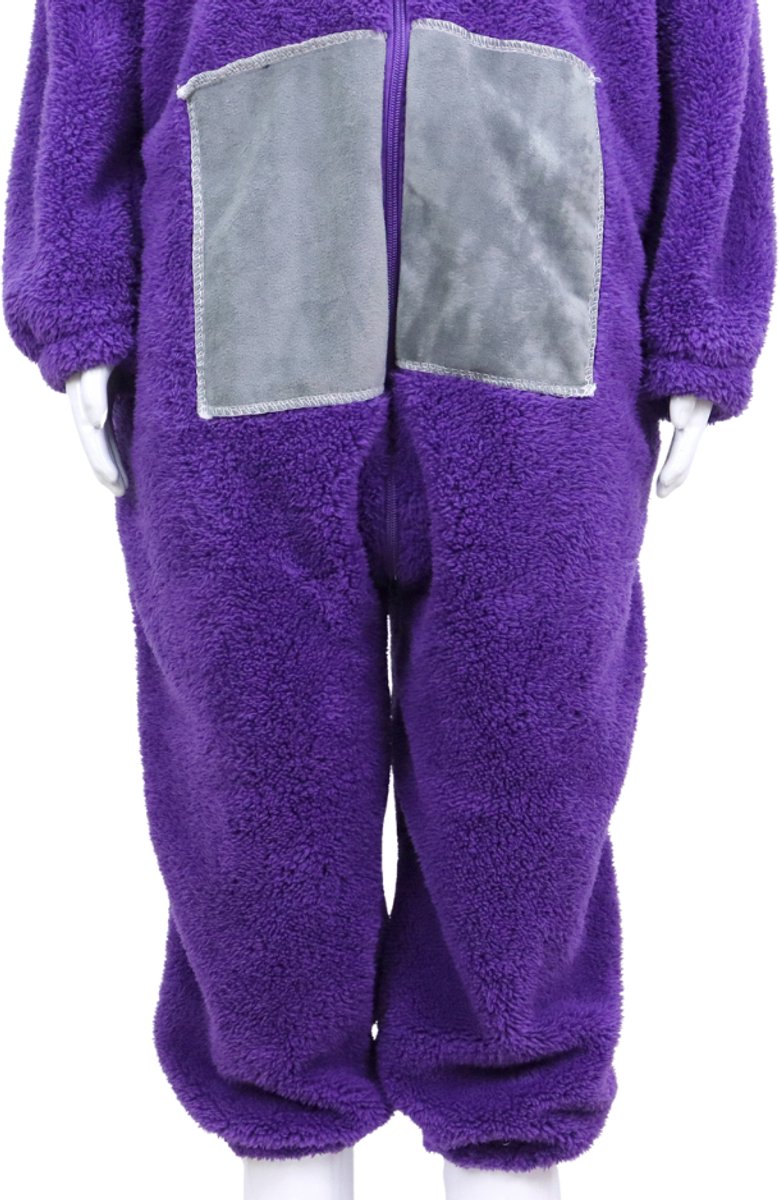 JOYAKIDS® Tele Onesie tinky Kinderen | Carnavalskleding Jongens & Meisjes | Verkleedkleren Meisje Jongen | Paars Verkleedkostuum Kids | Tubbie Kostuum Kind | Carnaval kleding | Verkleedkleding | Verkleed als | Groepskostuum | — afbeelding 9