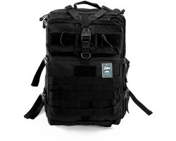 Solier SV23 Grimnar tactische rugzak 50 liter – robuuste outdoor- en trekkingrugzak met MOLLE-systeem, zwart