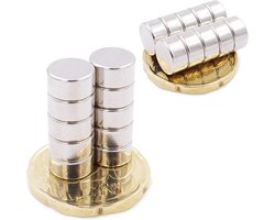 Brudazon | 10 Mini Disc Magneten 8x4mm | N52 sterkste niveau - Neodymium Magneten super sterk | Power Magnet for Model Making, Photo, Whiteboard, Refrigerator, Crafting | klein, rond & extra sterk